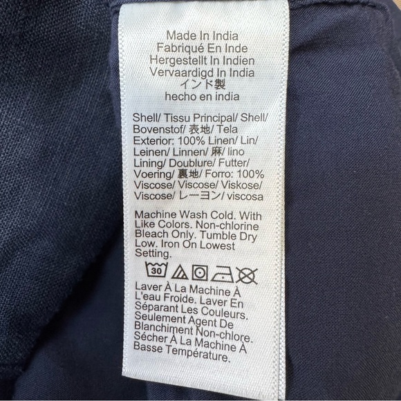 J. Crew Slim Fit Linen Button Front Vest Size 2 - Picture 11 of 12